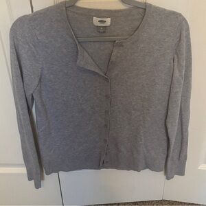 Gray cardigan